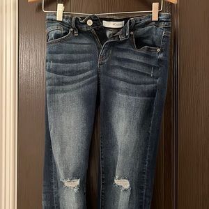 KanCan jeans - size 27. Worn once. Stretchy and dark wash